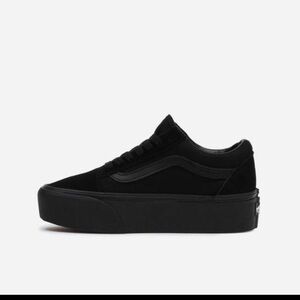 Vans Women's Black Platform Sneakers